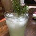 The Blue Bonnie Spruce is a winter gin-and-tonic type cocktail, which is garnished with a pine sprig.